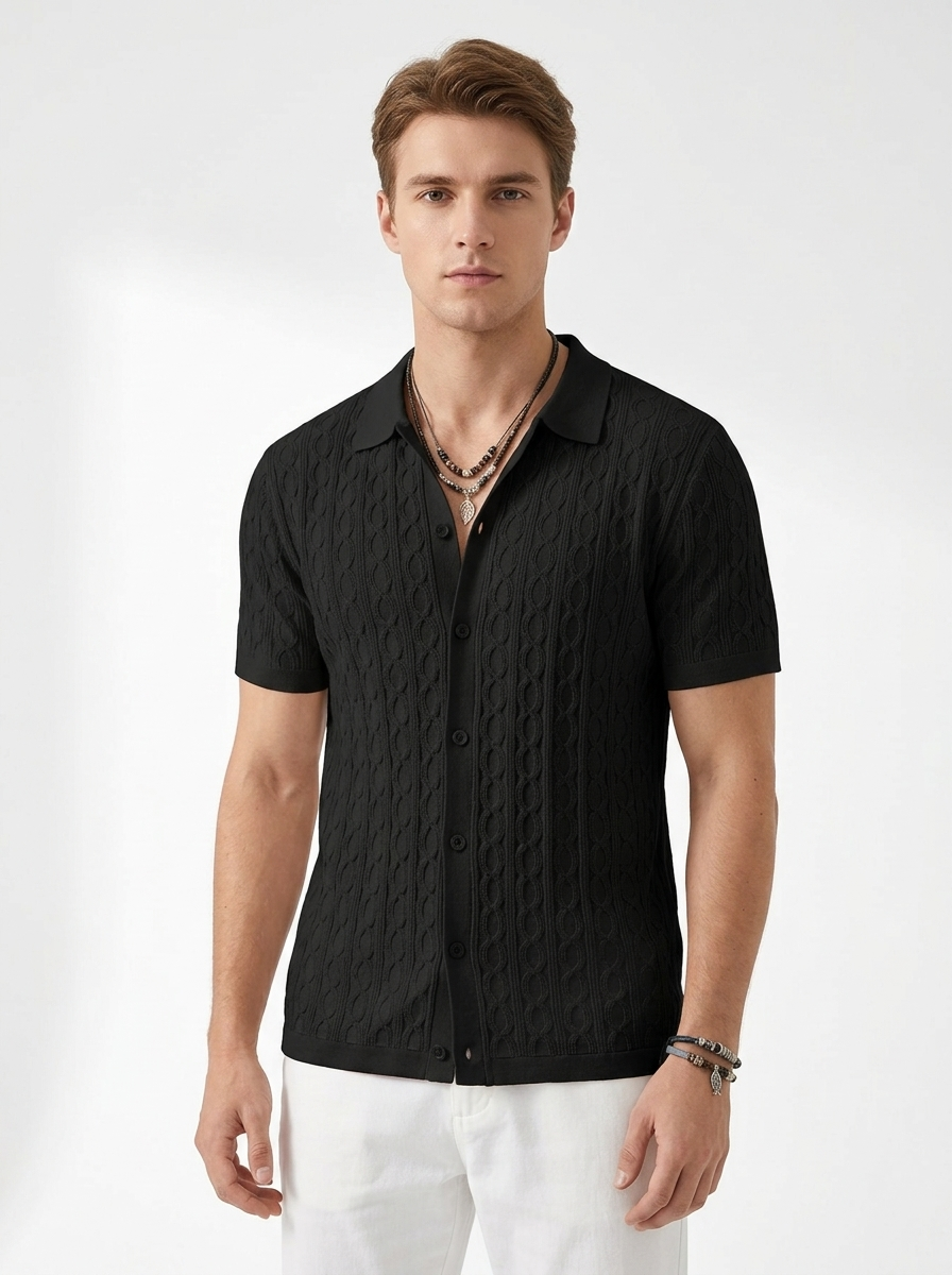 Eschere “Emblem Knit” Short Sleeve Shirt