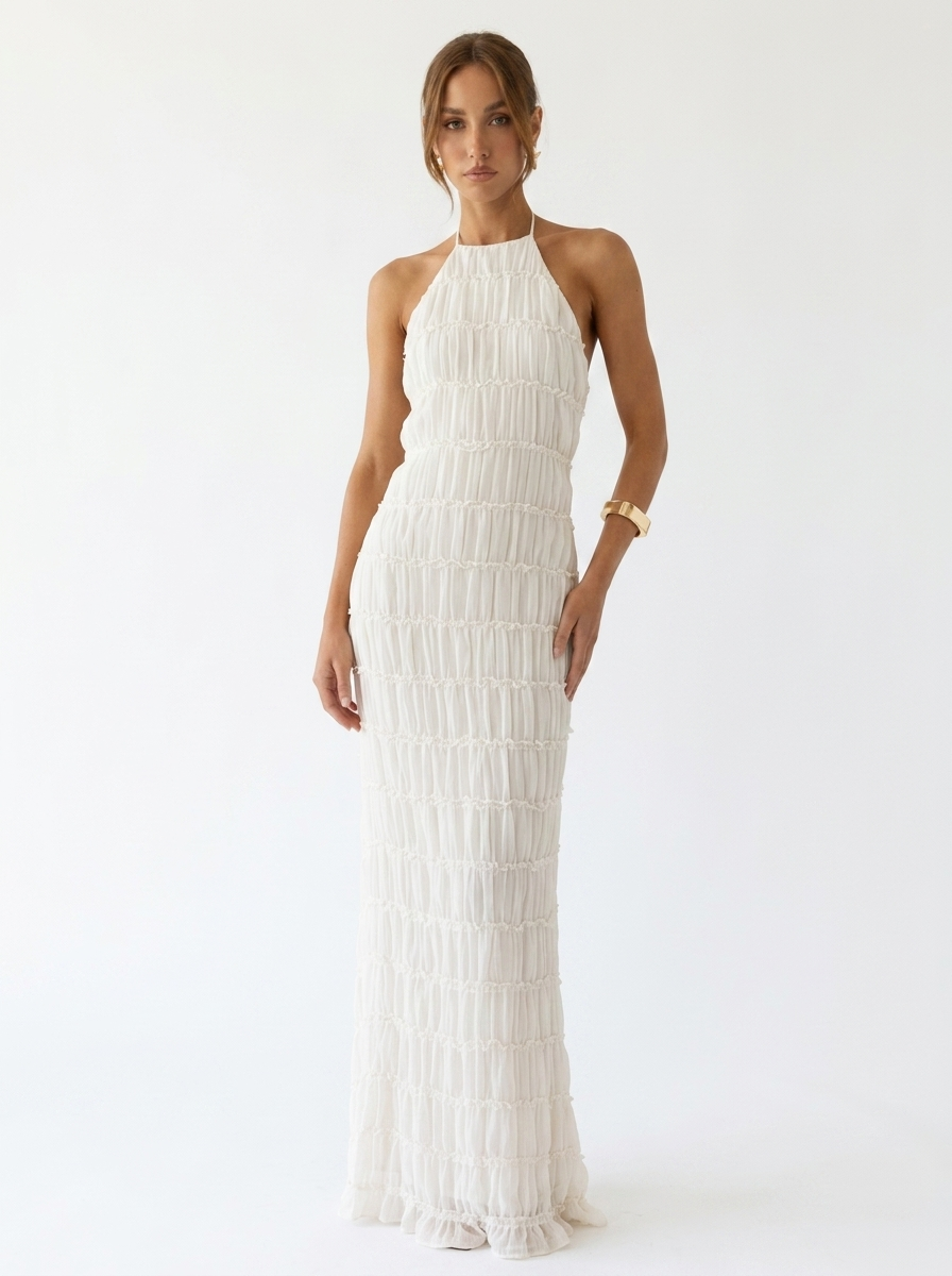 Eschere “Solace” Backless Maxi Dress