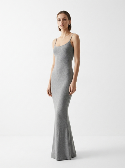 Eschere “Noir Line” Strapless Maxi Dress