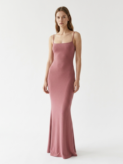 Eschere “Noir Line” Strapless Maxi Dress