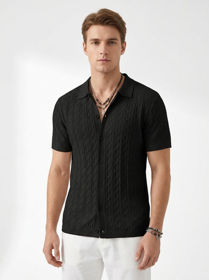 Eschere “Emblem Knit” Short Sleeve Shirt