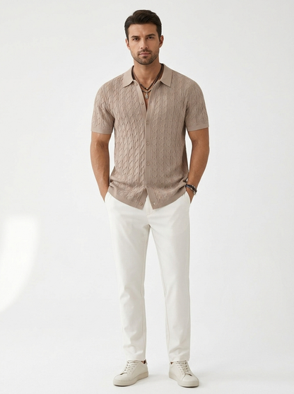 Eschere “Emblem Knit” Short Sleeve Shirt