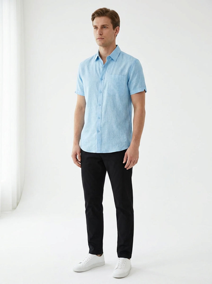 Eschere “Coast Form” Linen Shirt