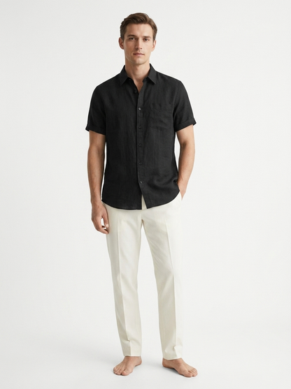 Eschere “Coast Form” Linen Shirt