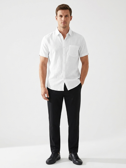 Eschere “Coast Form” Linen Shirt
