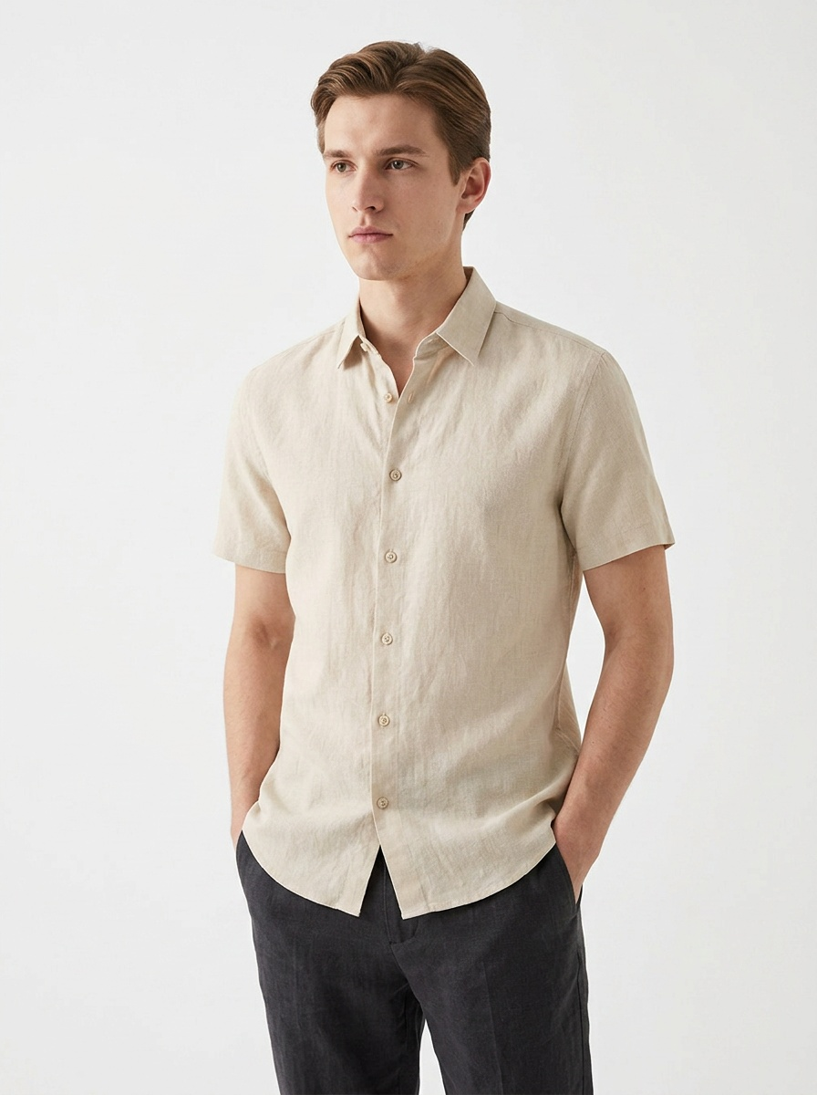Eschere “Coast Form” Linen Shirt